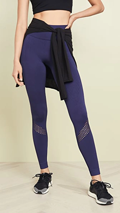 Shop Alala Seamless Leggings In Navy