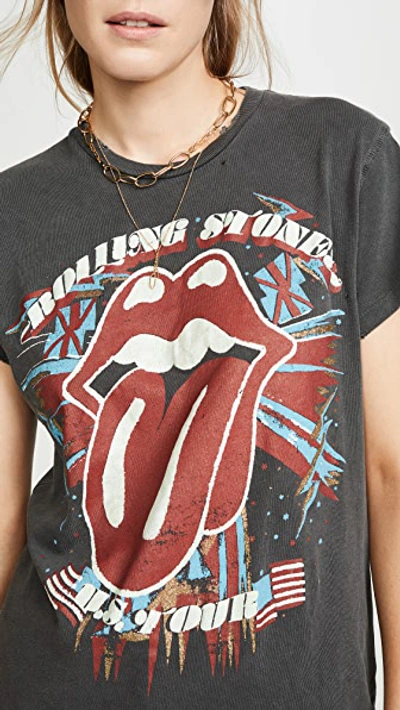 Shop Madeworn Rolling Stone Us Tour Tee In Black Pigment