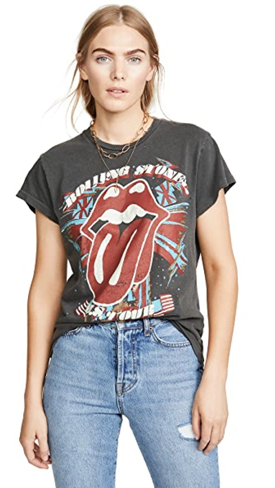 Shop Madeworn Rolling Stone Us Tour Tee In Black Pigment