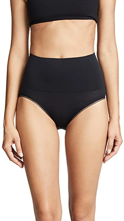 Yummie Liliana Comfortably Curved Shaping Thong In Black