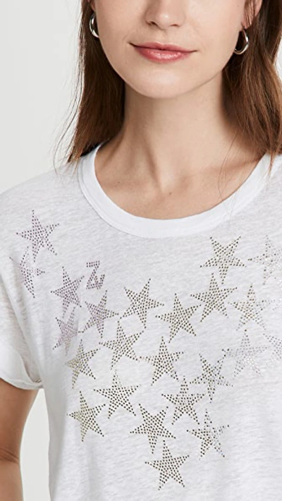 Shop Zadig & Voltaire Anya Stars Strass T-shirt