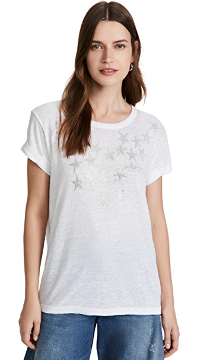 Shop Zadig & Voltaire Anya Stars Strass T-shirt