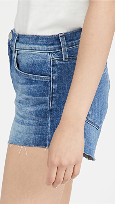 Shop L Agence Audrey Mid Rise Shorts In Lancaster