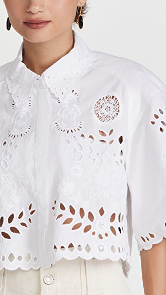 Isabel Marant Derron Top in White
