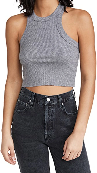 Shop Wsly The Rivington Cropped Tank Heather Grey