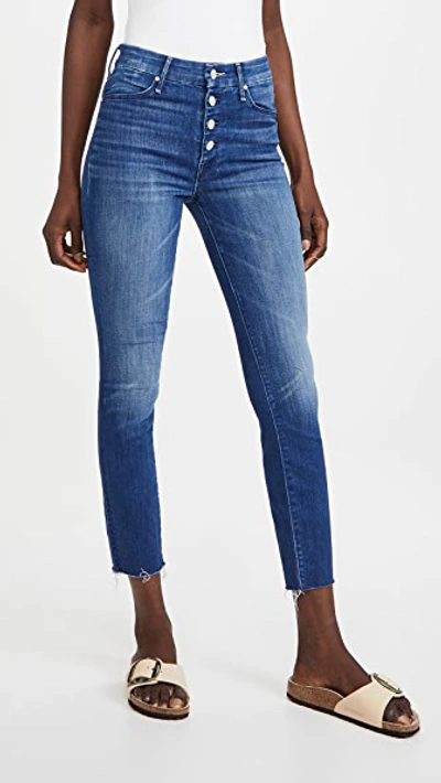 Shop Mother The Pixie Ankle Fray Jeans In Second Thyme Around