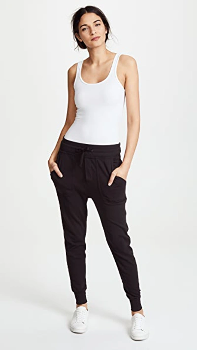 James Perse The Daily Ribbed Stretch-cotton Tank In White