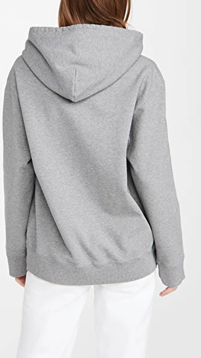 Shop Mm6 Maison Margiela Felpa Sweatshirt In Grey Melange