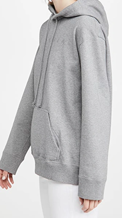 Shop Mm6 Maison Margiela Felpa Sweatshirt In Grey Melange