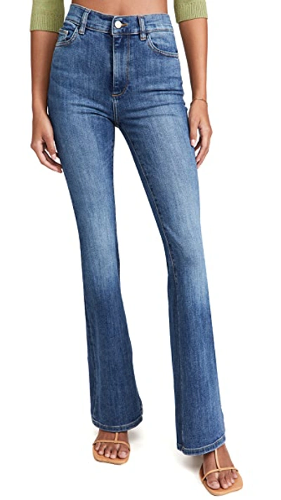 Dl 1961 Bridget Boot High Rise Instasculpt Jeans In Admiral (performance)