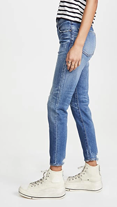 Shop Moussy Vintage Velma Skinny Jeans Blue