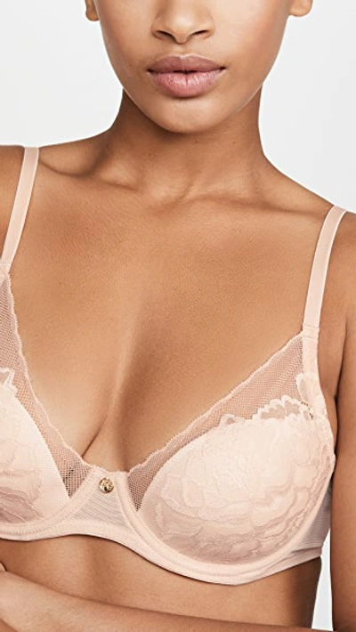 Natori Intimates Flora Contour Underwire Bra In Cameo Rose/cashmere