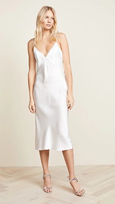 Shop Olivia Von Halle Issa Ivory Slip Ivory