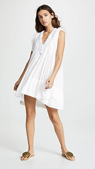 Shop Poupette St Barth Sasha Mini Dress White