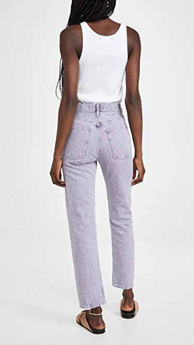 Shop Agolde 90's Pinch Waist High Rise Straight Jeans In Ashberry