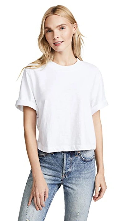 Shop Cotton Citizen The Tokyo Crop Tee White