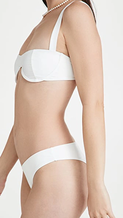 Shop Weworewhat Sorrento Bikini Top In White