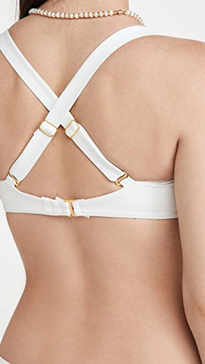 Shop Weworewhat Sorrento Bikini Top In White