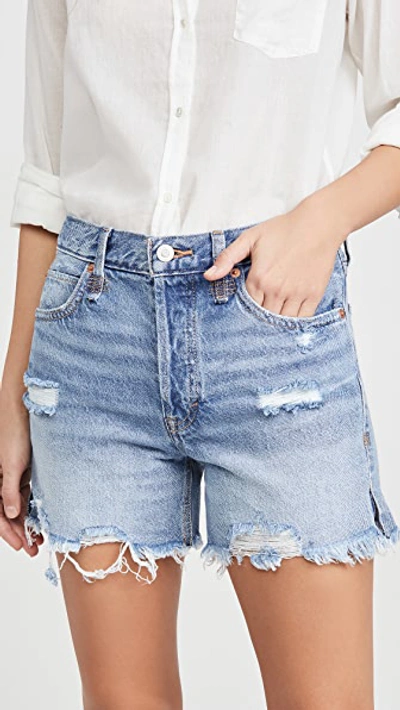Shop Free People Makai Cutoff Jean Shorts In Twist And Shout