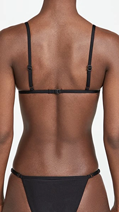 Shop Good American Triangle Support Bikini Top In Black001