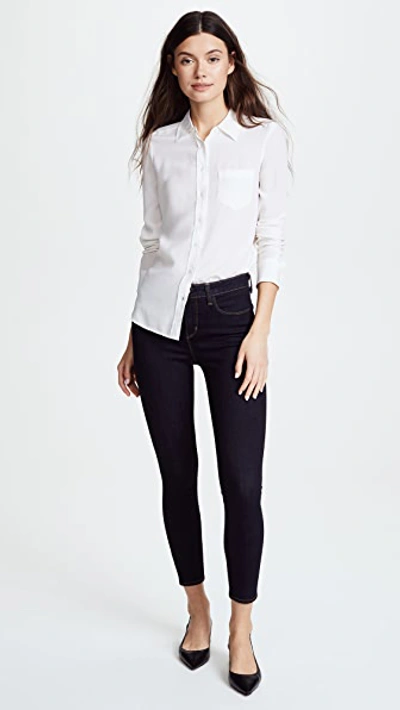 Shop L Agence Margot Skinny Jeans In Midnight