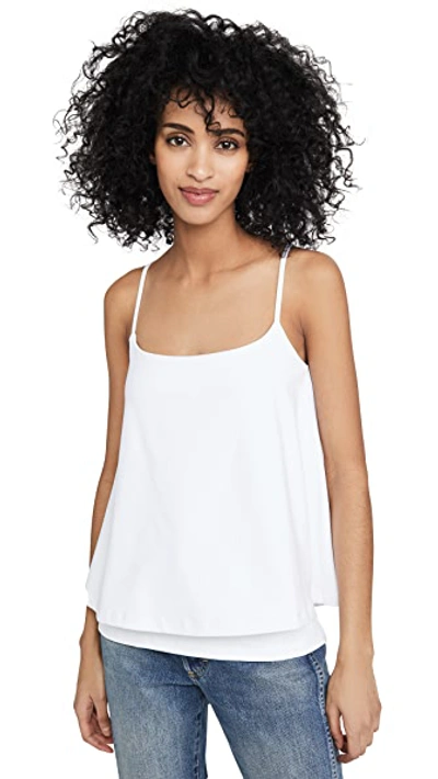 Shop Susana Monaco Double Layer Thin Strap Top Sugar