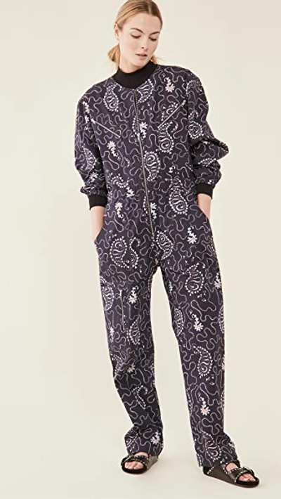 Shop Isabel Marant Étoile Nilaney Jumpsuit In Faded Night