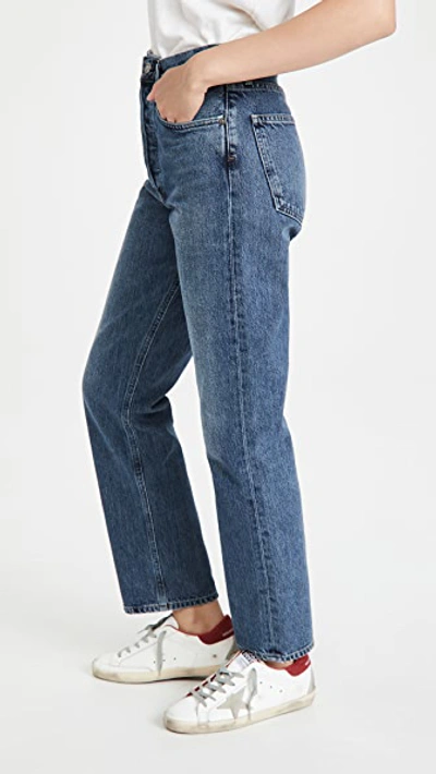 Shop Agolde 90s Pinch Waist High Rise Straight Jeans Portrait