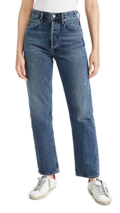 Agolde 90s Pinch Waist High Rise Straight Jeans Portrait 31 In Portrait