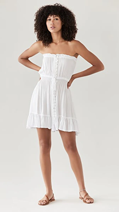 Shop Tiare Hawaii Ryden Mini Dress In White