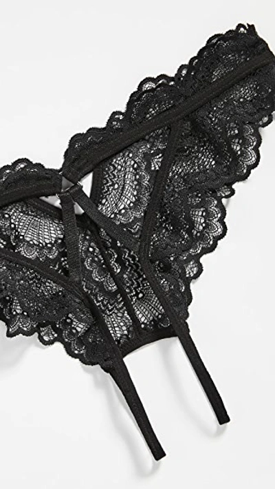 Shop Thistle & Spire Kane Overt Bikini Panties Black