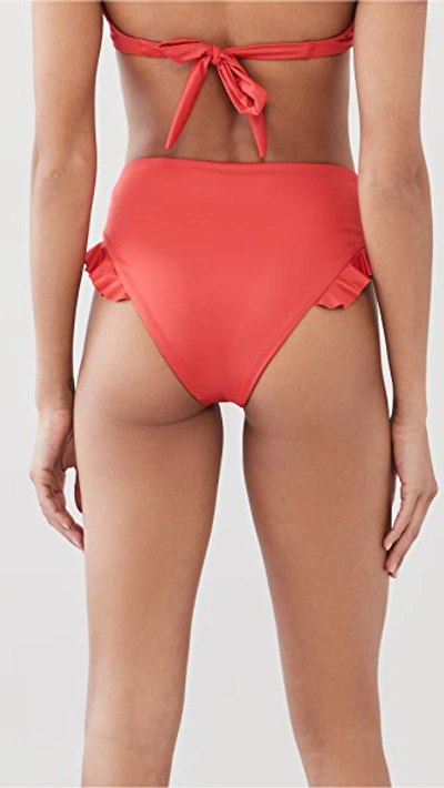 Shop Agua Bendita Penelope Voila Bikini Bottoms In Red