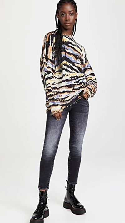 Shop R13 Multi Zebra Sweater