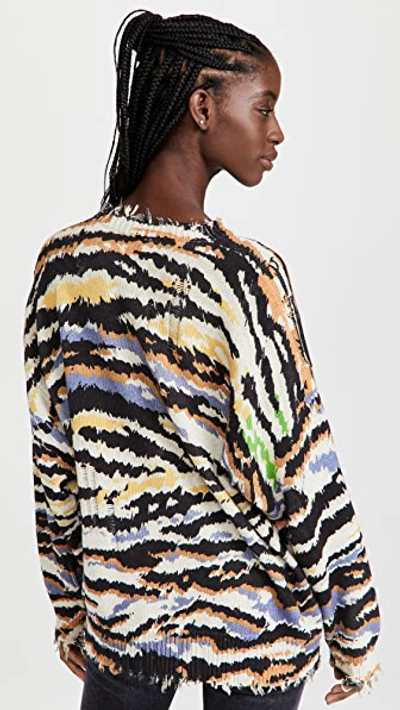 Shop R13 Multi Zebra Sweater