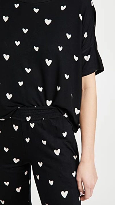 Honeydew Intimates Honeydew Sun Lover Lounge Set In Black Hearts