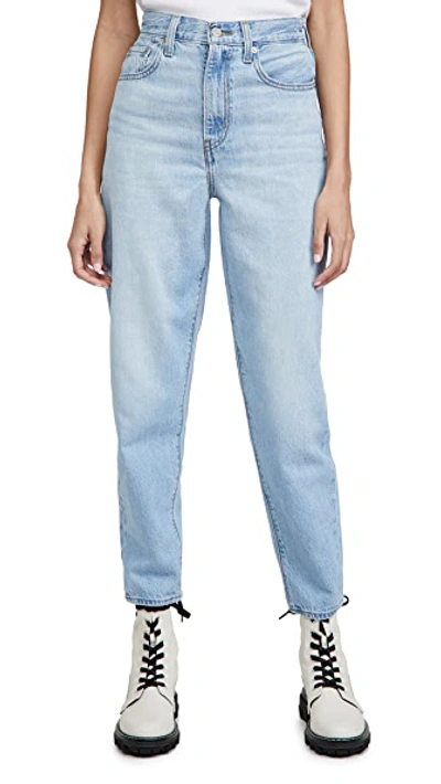 Shop Levi's High Loose Taper Jeans In Way Out Tencel