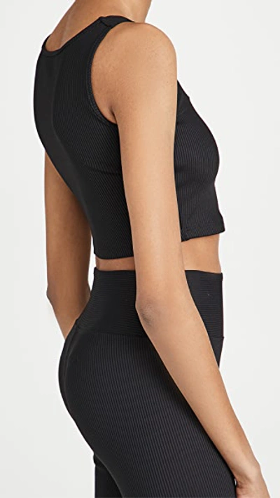 Year Of Ours Ribbed Stretch-jersey Sports Bra In Black