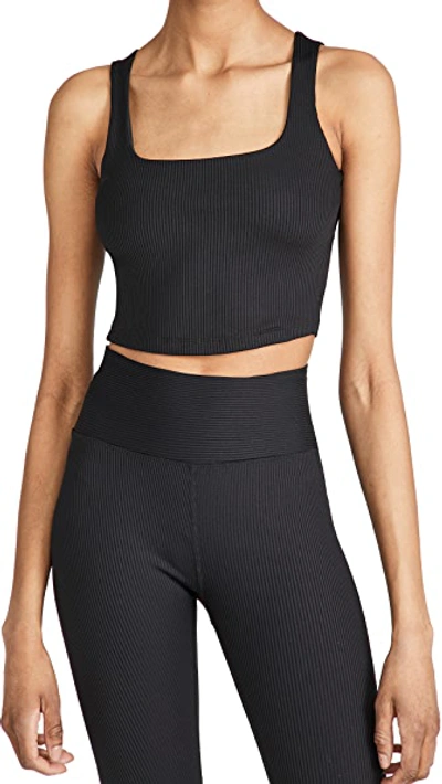 Year Of Ours Ribbed Stretch-jersey Sports Bra In Black