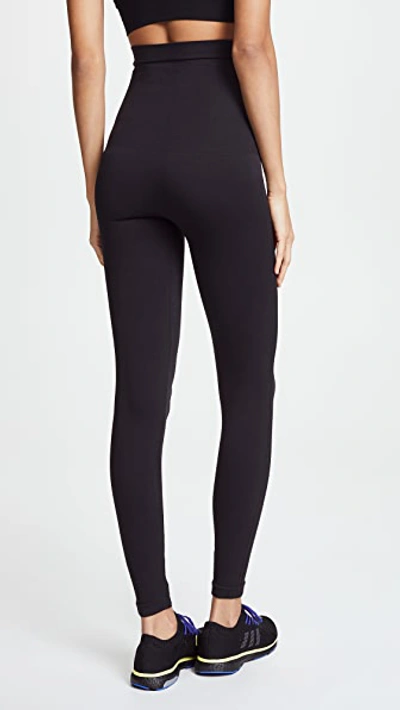Spanx Look At Me Now Stretch-jersey Leggings In Very Black