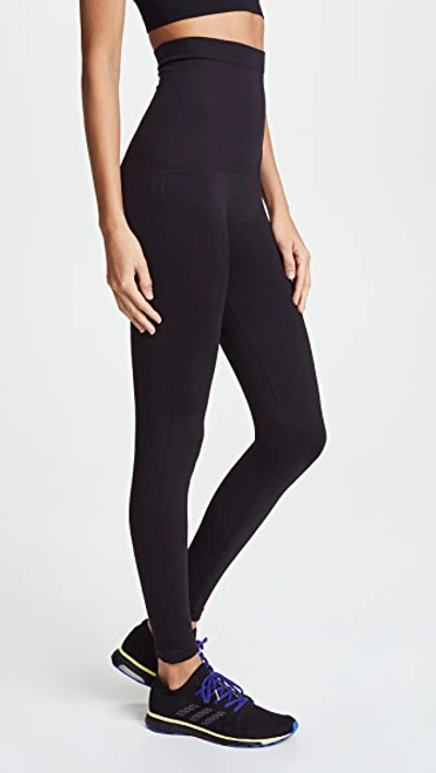 Spanx Look At Me Now Stretch-jersey Leggings In Very Black