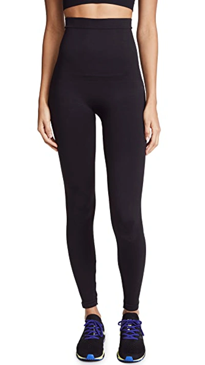 Spanx Look At Me Now Stretch-jersey Leggings In Very Black
