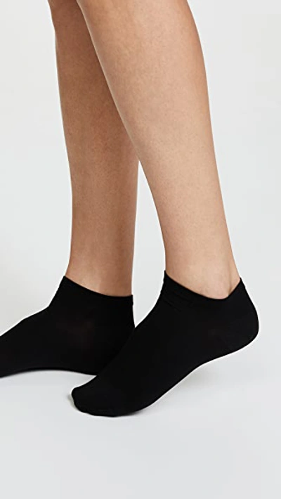 Shop Wolford Sneaker Cotton Socks In Black