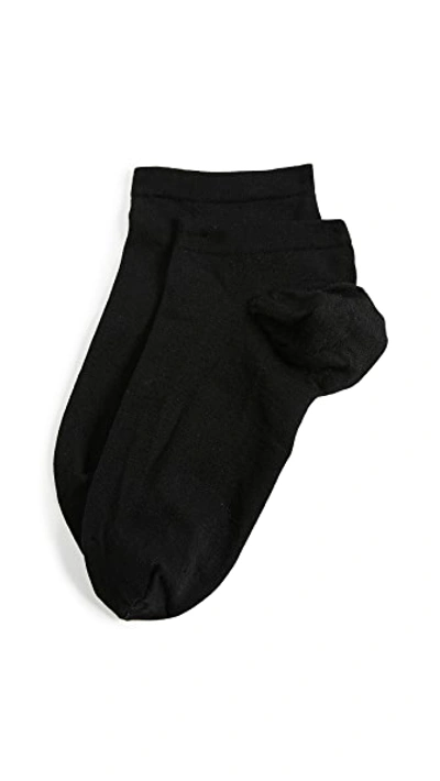 Shop Wolford Sneaker Cotton Socks In Black