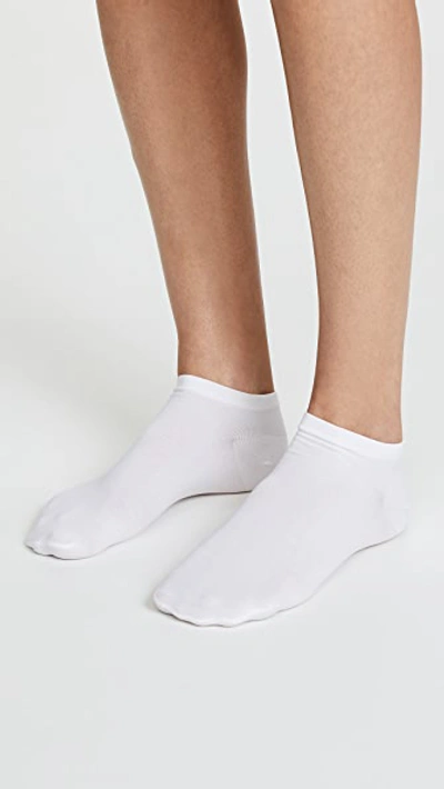 Shop Wolford Sneaker Cotton Socks In White