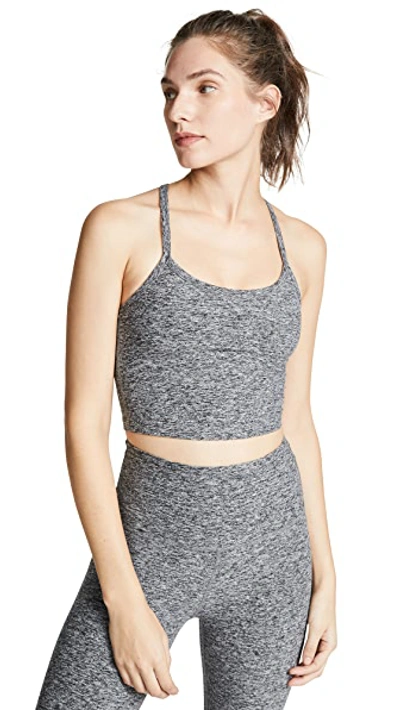 Shop Beyond Yoga Spacedye Slim Racerback Tank In Black/white