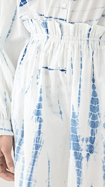 Shop Alix Of Bohemia Painter's Shibori Blue Culottes