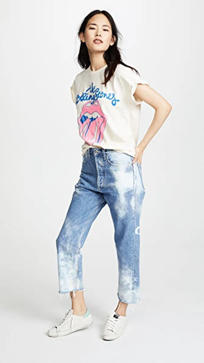 Shop Madeworn The Rolling Stones Tee In Dirty White