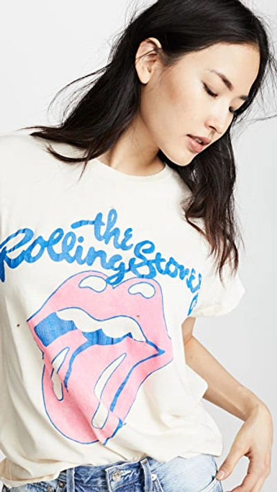 Shop Madeworn The Rolling Stones Tee In Dirty White
