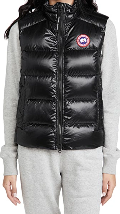 Canada Goose Cypress Quilted Recycled Ripstop Down Vest In Black/noir