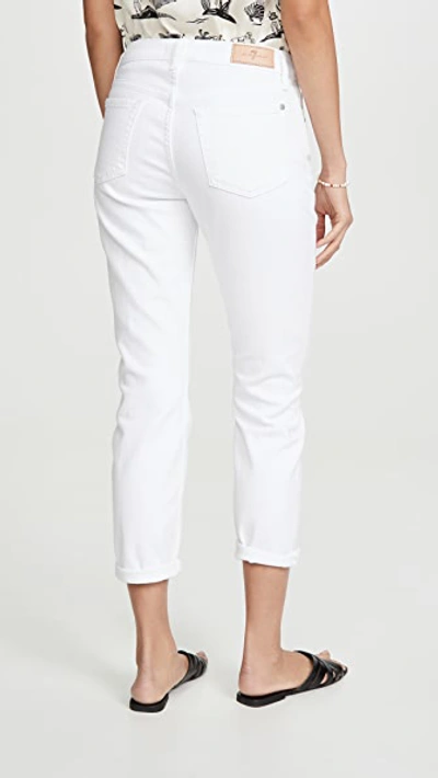 Shop 7 For All Mankind Josefina Boyfriend Jeans In White